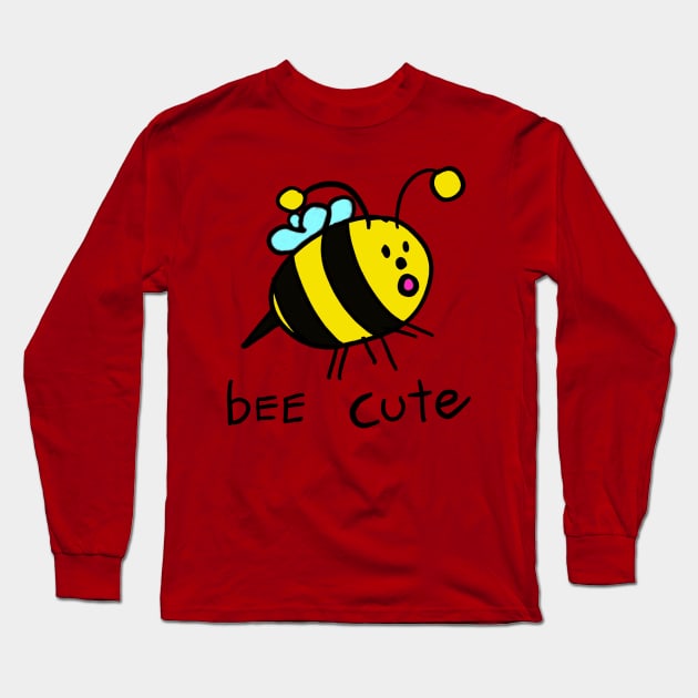 Bee Cute Long Sleeve T-Shirt by zanne designs